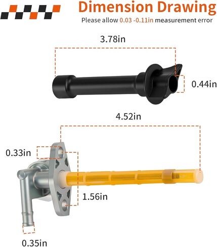 Fuel Valve Petcock Assy w/Lever For Honda TRX700XX 2008-2009 16950-HP6-A01 in Kuwait