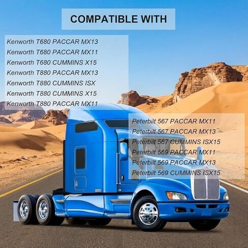 P621725 Air Filter Compatible with Kenworth T680 T880, Peterbilt 567 579 Models Replaces LAF6725 P637453 PA32000 WA11058 501058 in Saudi Arabia