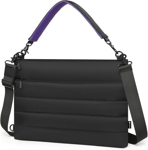HYZUO 13.3-14 Inch Laptop Sleeve Bag for MacBook Pro 14 M5-M1 A3426 A3427, MacBook Pro/Air 13, 13" 13.3" Dell/HP/Lenovo/Asus/Acer/Samsung, Women Shoulder Bags Case Work Daily Handbag, Black in Saudi Arabia