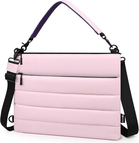 HYZUO 13.3-14 Inch Laptop Sleeve Bag for MacBook Pro 14 M5-M1 A3426 A3427, MacBook Pro/Air 13, 13" 13.3" Dell/HP/Lenovo/Asus/Acer/Samsung, Women Shoulder Bags Case Work Daily Handbag, Black in Saudi Arabia