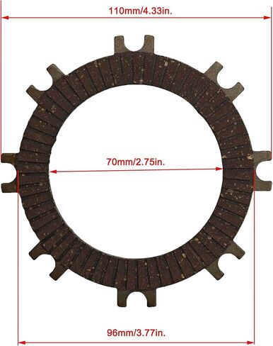 ATV Clutch Plates Set Replacement ATV Clutch Pads Plate Discs for Dirt Bike Gas Powered Semi Automatic Off-Road Pit Bike Pitbike Coolster Mountopz SSR TaoTao Go Karts Chinese Mini Bike in Saudi Arabia
