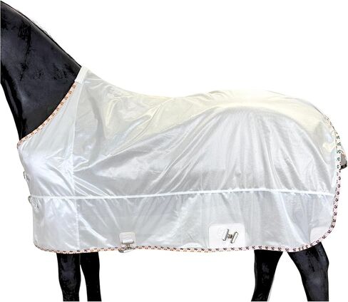 BARN & STABLE Breathable and UV Protective Tear-Resistant Mesh Horse Fly Sheet Comfy Equine Summer Sheet with Removable Web Leg Straps in Saudi Arabia