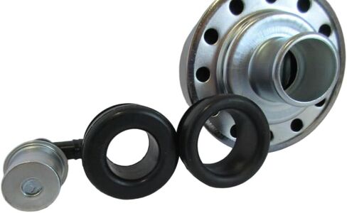 Chrome Steel Valve Cover Breather, 90deg PCV Valve And Rubber Grommet Set, For Big Block Ford BBF 429 460 Engine, Fits Valve Cover With 1.25 in (1 1/4 in) Hole, Valve Covers Part Numbe 4870/4201 in Saudi Arabia