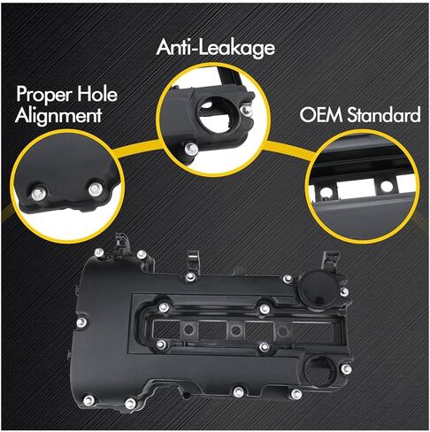 Engine Valve Cover Kit Compatible for Chevrolet Chevy Cruze Sonic Volt Trax Buick Encore Cadillac ELR 1.4L 2011-2020 OE Parts 55573746 25203036 25198877 in Saudi Arabia