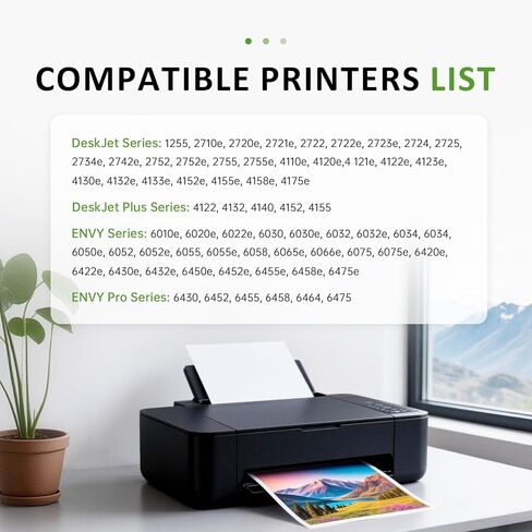 67XL Black Ink Cartridge Compatible for HP Ink 67 XL Black Printer Ink Cartridge Work for DeskJet 2700 2700e 2755e 2800 2855e 4155e 4255e 2852e Envy 6055e 6000 6455e (1 Black) in Saudi Arabia