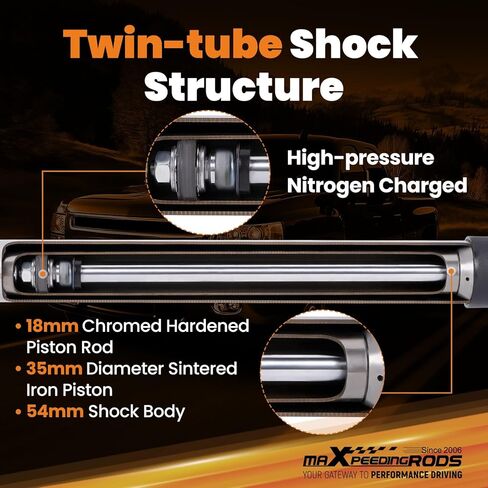 مجموعة رفع التسوية maxpeedingrods 1.5-2 بوصة لـ 1999-2007 Silverado/Sierra 1500 4WD Chevy/GMC، مجموعة رفع التعليق الأمامي والخلفي مع صدمات إصدار G1 in Kuwait
