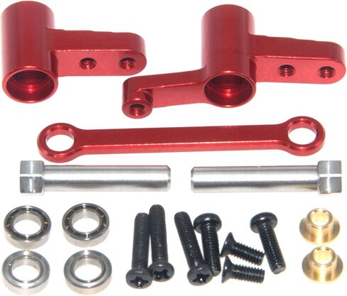 Steering Group Assembly with Bearings & Steering Shaft Compatible with 1/14 MJX Hyper Go Upgrade 14209 14210 Brushless Rc Car Metal Part(Titanium) in Saudi Arabia