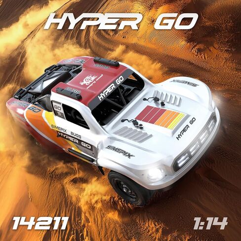 MJX Hyper Go 14211 RC Car, 1:14 Scale Brushless Remote Control Truck, High Speed 4WD Off-Road Vehicle with Metal Parts in Saudi Arabia