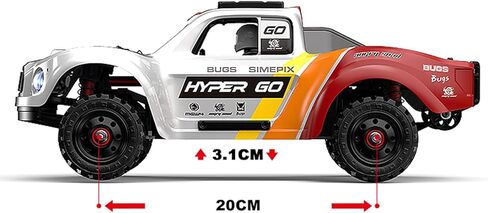 MJX Hyper Go 14211 RC Car, 1:14 Scale Brushless Remote Control Truck, High Speed 4WD Off-Road Vehicle with Metal Parts in Saudi Arabia