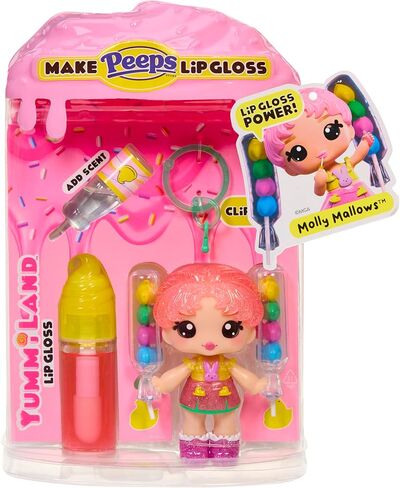 Yummiland x PEEPS Lip Gloss Doll- Molly Mallows with Scented Lip Gloss, Ages 4+ in Kuwait