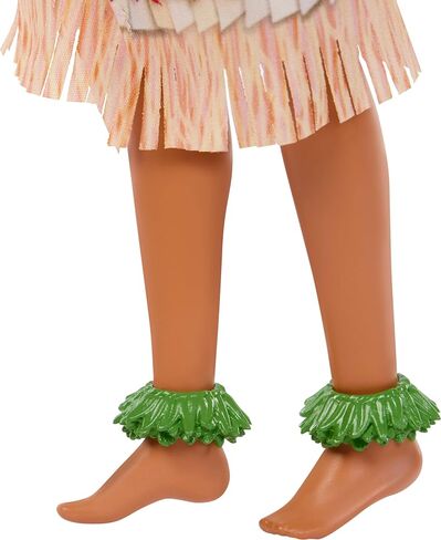 Mattel Disney Toys, Moana Doll with Removable Fashion, Wavy Hair & 4 Accessories, Posable & Collectible, Inspired by Live Action Movie in Kuwait