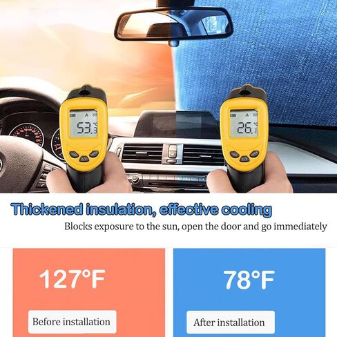 Upgrade Windshield Sun Shade Reflective Semi Truck Window Shades Foldable RV Windshield Sunshade for UVSun Protection fits for Rig Truck Commercial Windshields （87"*31"） in Saudi Arabia