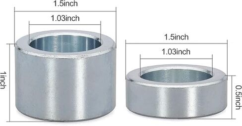 502120 Height Spacer Kit, Carbon Steel with Chrome Plated, Compatible with King Kutter FM-048 FM-046 10-148 12-089, M8 Lynch Pin, RFM & Country Line Finish Mowers in Saudi Arabia