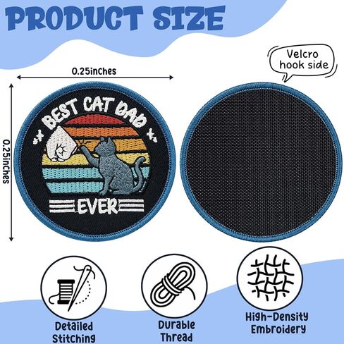 Fathers Day Gift for Dad - Embroidered Iron-on Patches Applique Assorted Decorative Patches Iron on Sew on for Backpacks Hats Jackets Vests Clothing Accessories in Saudi Arabia