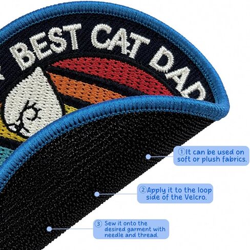 Fathers Day Gift for Dad - Embroidered Iron-on Patches Applique Assorted Decorative Patches Iron on Sew on for Backpacks Hats Jackets Vests Clothing Accessories in Saudi Arabia