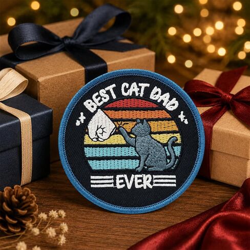 Fathers Day Gift for Dad - Embroidered Iron-on Patches Applique Assorted Decorative Patches Iron on Sew on for Backpacks Hats Jackets Vests Clothing Accessories in Saudi Arabia