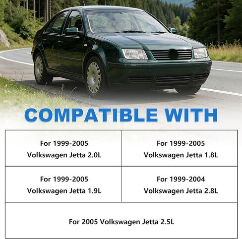 شبكة أمامية سوداء بدون شارة شبكة علوية مع حشو غطاء محرك السيارة لـ 1999-2005 VW Volkswagen MK4 Jetta Bora in Kuwait