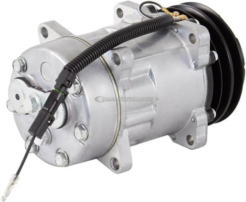 ضاغط التيار المتردد وقابض تكييف الهواء مزدوج الحزام مقاس 125 مم يستبدل Sanden SD7H15 HD 4860 4055 4452 4861 8269 مع مفتاح سلك واحد 12 فولت - BuyAutoParts 60-04360NA جديد in Kuwait