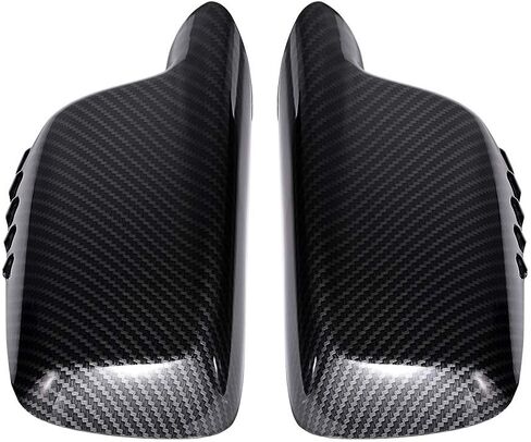 Astra Depot Compatible For Side Mirror Cover Cap 1999 2006 E46 E65 E66 330ci 323Ci 325Ci 328Ci 745i 750i 760i 2000-2008 Car Door - Left & Right (Carbon Fiber) in Kuwait