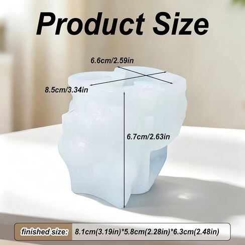 Highland Cow Silicone Candle Molds, 3D Cute Cow Animal Shape Epoxy Resin Soap Moulds for Chocolate Cake DIY, Keychain Jewelry Pendant Candle Making Art Craft Decor in Saudi Arabia