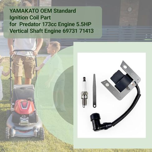 YAMAKATO Ignition Coil Part For Harbor Freight Predator 173cc Engine 5.5hp Vertical Shaft Engine 69731 71413 Lawn Mower in Kuwait