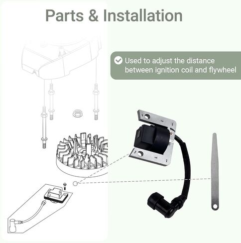YAMAKATO Ignition Coil Part For Harbor Freight Predator 173cc Engine 5.5hp Vertical Shaft Engine 69731 71413 Lawn Mower in Kuwait