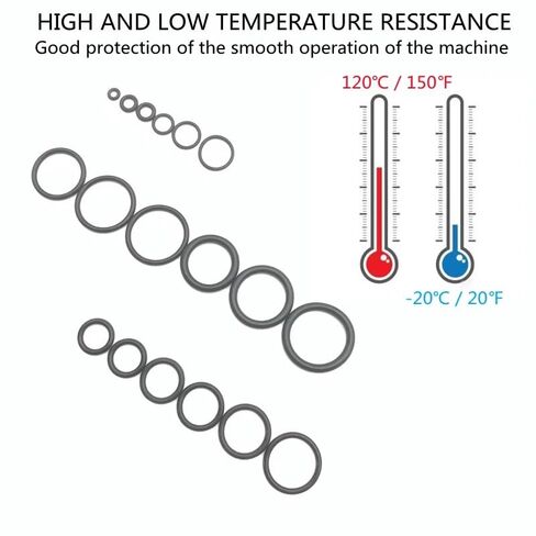 NBR O Ring Rubber Washer Seals Assortment Black O-Ring Set Nitrile Washers for Car Gasket in Kuwait