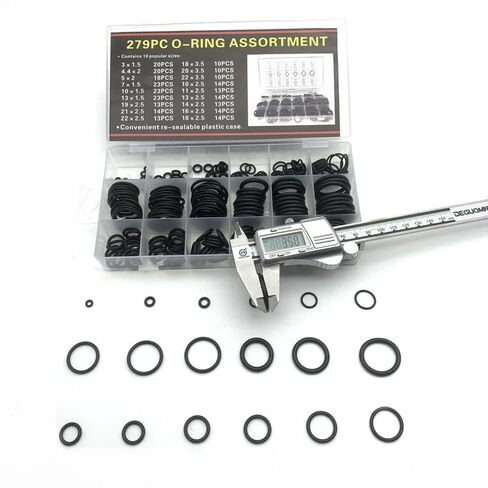 NBR O Ring Rubber Washer Seals Assortment Black O-Ring Set Nitrile Washers for Car Gasket in Kuwait