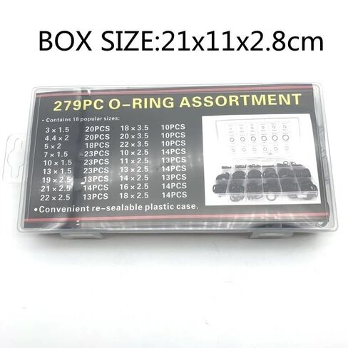 NBR O Ring Rubber Washer Seals Assortment Black O-Ring Set Nitrile Washers for Car Gasket in Kuwait