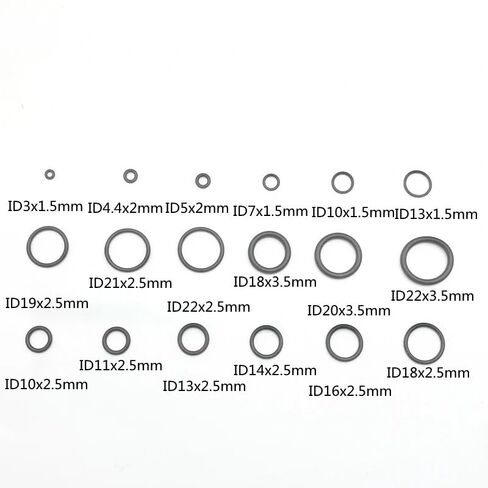 NBR O Ring Rubber Washer Seals Assortment Black O-Ring Set Nitrile Washers for Car Gasket in Kuwait