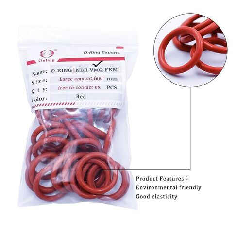10pcs/lot Red Ring Silicone O ring CS2.5mm Thickness OD 55/60/65/70/75/80/85/90/95/100/150mm Rubber O-Ring Seal VMQ Gasket Rings(85x80x2.5mm) in Saudi Arabia