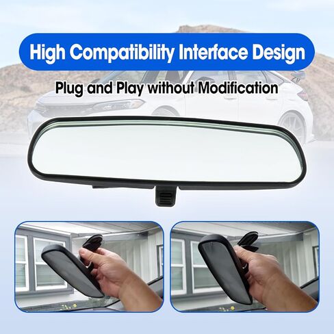 Rear View Mirror Fit for Honda Civic 2016-2021 Fit 2015-2020 Accord 2016-2022 HRV 2016-2024 CRV 2017-2024 Replace 76400-TF0-A01, Interior Mirror in Saudi Arabia