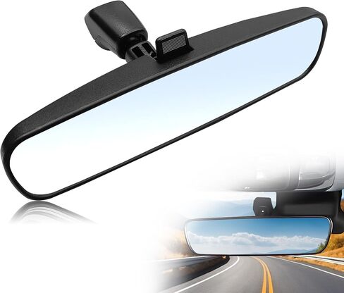 Interior Rear View Mirror Assembly Compatible With Nissan Rogue Altima NV1500 NV2500 NV3500 Frontier Tiida Sentra Titan Fairlady 350Z Anti-Glare Function Rear View Mirror Replace 96321-2DR0A in Kuwait