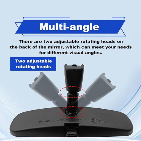 Interior Rear View Mirror Assembly Compatible With Nissan Rogue Altima NV1500 NV2500 NV3500 Frontier Tiida Sentra Titan Fairlady 350Z Anti-Glare Function Rear View Mirror Replace 96321-2DR0A in Kuwait