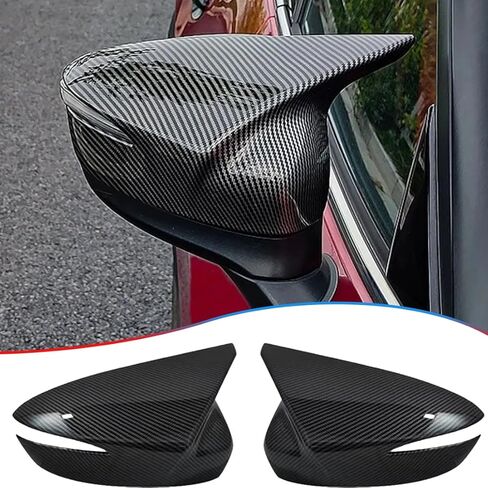 MUXEE 2PCS New Sports Rear Mirror Cover Caps for Mazda CX5 CX-5 2015 2016/CX3 CX-3 2016-2021 ABS Side Door Wing Mirror Cap Covers Exterior car Accessories -Bright Black. in Kuwait