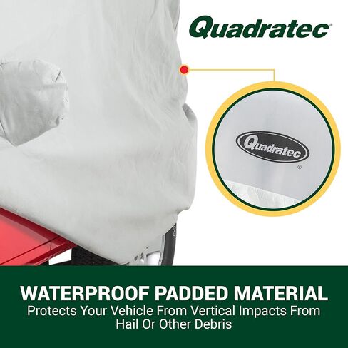 غطاء سيارة Quadratec Hail Guard 5 طبقات - يناسب جيب رانجلر JK & JL 2007-2023 - غطاء جيب جيب رانجلر غطاء جيب رانجلر غطاء المطر جيب غطاء المطر - يتضمن حقيبة تخزين - قماش سريع الجفاف in Kuwait