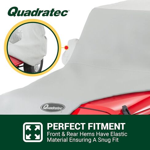 غطاء سيارة Quadratec Hail Guard 5 طبقات - يناسب جيب رانجلر JK & JL 2007-2023 - غطاء جيب جيب رانجلر غطاء جيب رانجلر غطاء المطر جيب غطاء المطر - يتضمن حقيبة تخزين - قماش سريع الجفاف in Kuwait