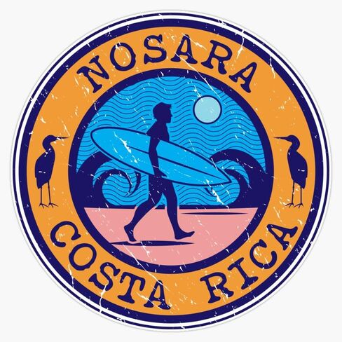 Nosara Costa Rica Vinyl Sticker Waterproof Decal Laptop Wall Window Bumper Sticker 5" in Kuwait