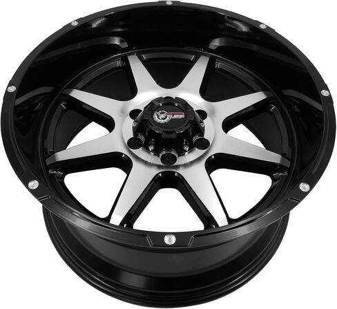 Rugged TUFF RT800 6x135 Wheels Rims 20x10 Set Gloss Black Machined Face Compatible With Ford F150 F-150 Expedition, Lincoln Navigator Mark LT -18 Offset 6-Lug, QTY 4 in Kuwait