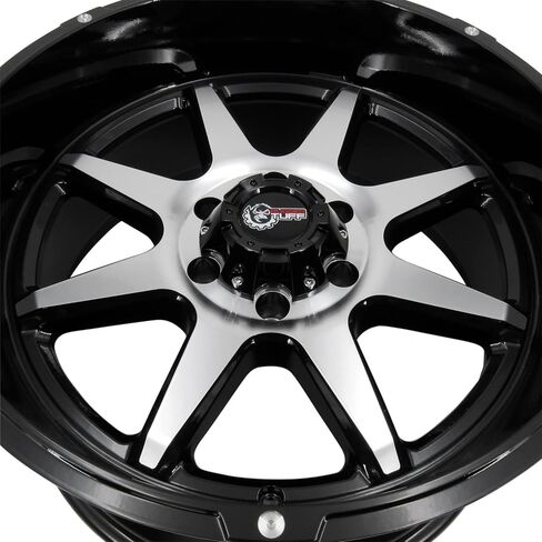 Rugged TUFF RT800 6x135 Wheels Rims 20x10 Set Gloss Black Machined Face Compatible With Ford F150 F-150 Expedition, Lincoln Navigator Mark LT -18 Offset 6-Lug, QTY 4 in Kuwait