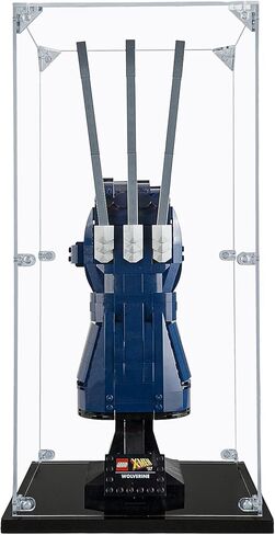 حافظة عرض أكريليك متوافقة مع مخالب Adamantium من Lego Wolverine #76250 حافظة عرض مقاومة للغبار (الحافظة فقط) (لم يتم تضمين مجموعات Lego) in Kuwait