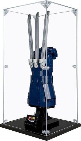 حافظة عرض أكريليك متوافقة مع مخالب Adamantium من Lego Wolverine #76250 حافظة عرض مقاومة للغبار (الحافظة فقط) (لم يتم تضمين مجموعات Lego) in Kuwait