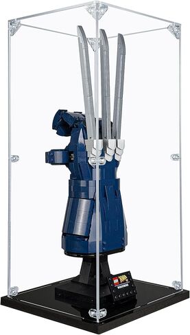 حافظة عرض أكريليك متوافقة مع مخالب Adamantium من Lego Wolverine #76250 حافظة عرض مقاومة للغبار (الحافظة فقط) (لم يتم تضمين مجموعات Lego) in Kuwait