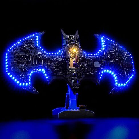 مصباح LED BrickBling فقط، متوافق مع شعار Lego 76330 - لا يأتي مع الطراز (إضاءة الإصدار الكلاسيكي) in Kuwait