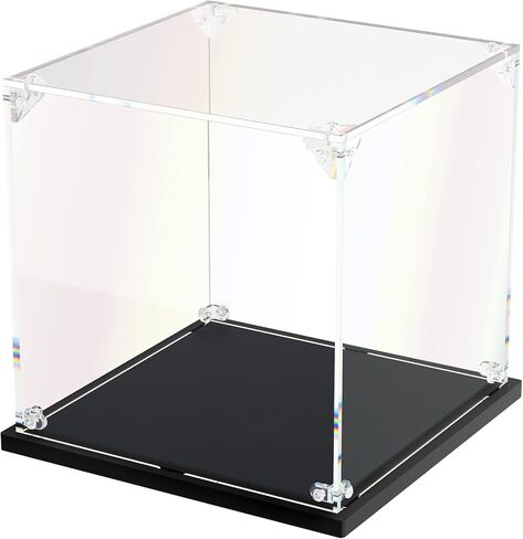 Clear Acrylic Display Case Self Assembly for Lego 76262 Acrylic Display Box Alternative Glass Case for Lego Captain America's Shield 76262 (50x25x50cm, 19.7x9.8x19.7inch) in Saudi Arabia