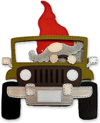 Metal Cutting Dies Car Gnome Accessories Die Cuts for Making Birthdays Greeting Card DIY Photo Album Paper Embossing Card Making Decoration Scrapbooking (Z6967-Dies) in Saudi Arabia