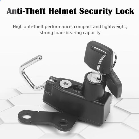 2024 GSX8R Motorcycle Helmet Anti-Theft Lock Safety Lock Helmet Securit Haning Hook For Suzuki GSX-8S GSX-8R GSX8S GSX8R 2023-2024,2 Keys in Kuwait