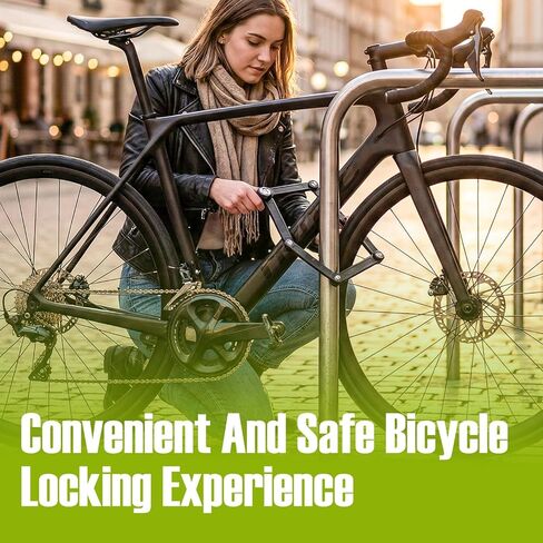 Folding Bike Lock, Compact, Lightweight, Foldable Bicycle Lock with 2 Keys and Mount for E-Bikes, Scooters, Bicycles. Multipurpose Heavy-Duty Foldable Lock to Secure Various Items in Saudi Arabia