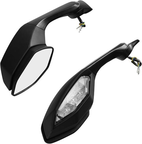 Green-L Rearview Side Mirror with LED Turn Signal Light Fit for Yamaha YZF R1 2015-2025 R1S 2016-2018 R1M 2016-2024 R6 2017-2022 in Kuwait