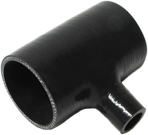 Automotive Silicone Tubing, ID 2.75" (70mm) x 1"（25mm) T Shape Coupler Silicone Hose, 5"(130mm) x 2"(50mm) Leg Length, 4-Ply High Performance Coupler Hose (Black) in Saudi Arabia